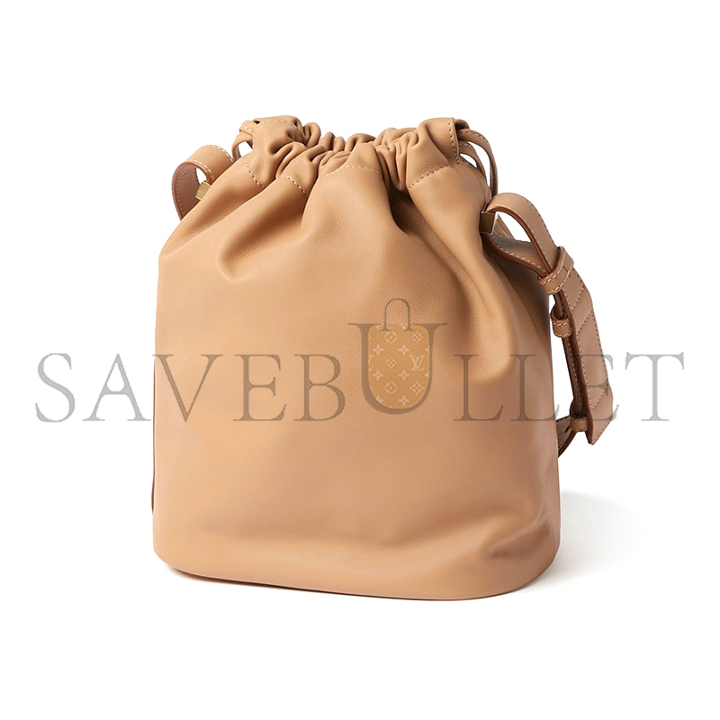 YSL RIVE GAUCHE LACED BUCKET BAG IN LEATHER 710261325688 (21*23*14cm)