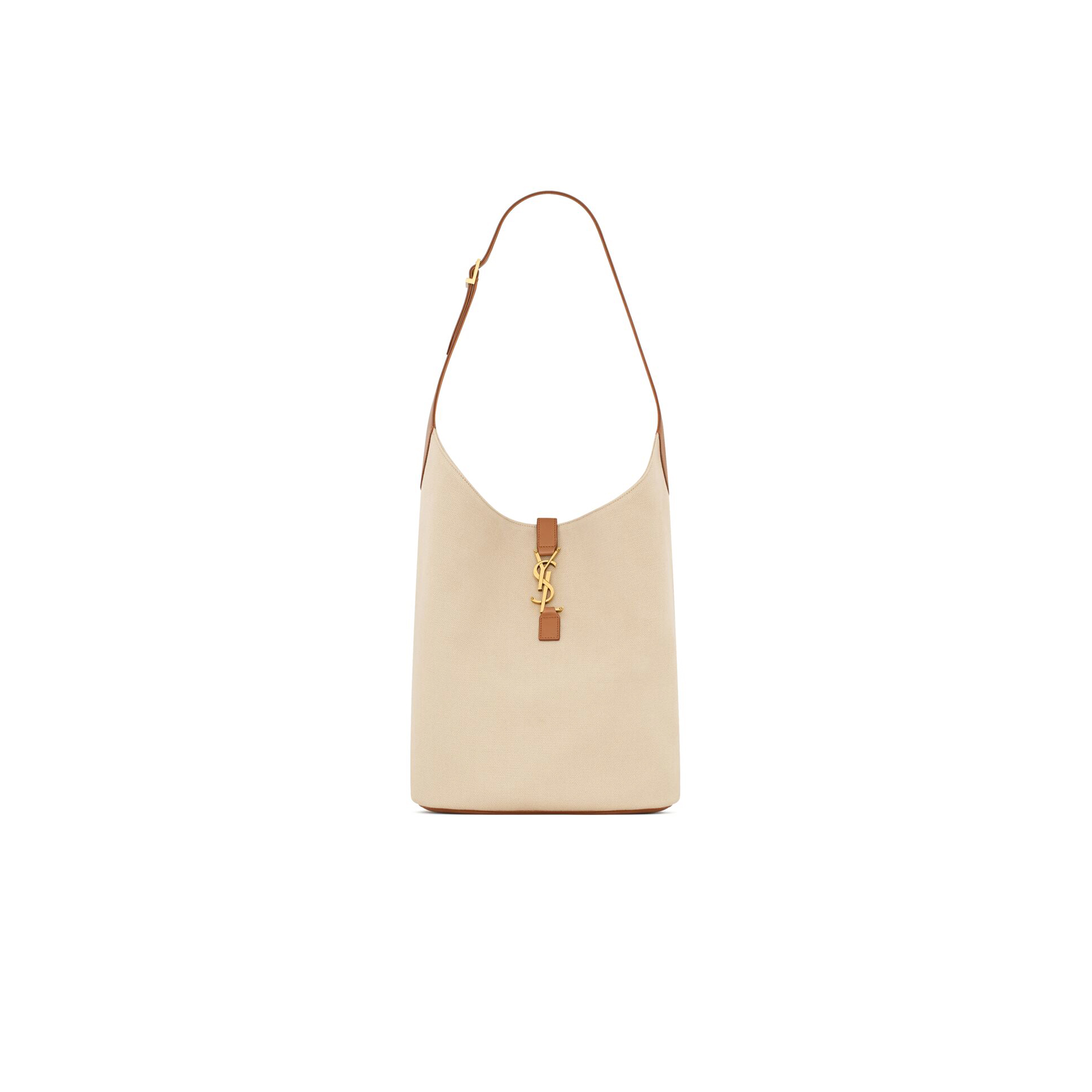 YSL LE 5 À 7 HOBO IN CANVAS AND LEATHER 793088FAC7T9856 (44*32*3cm)