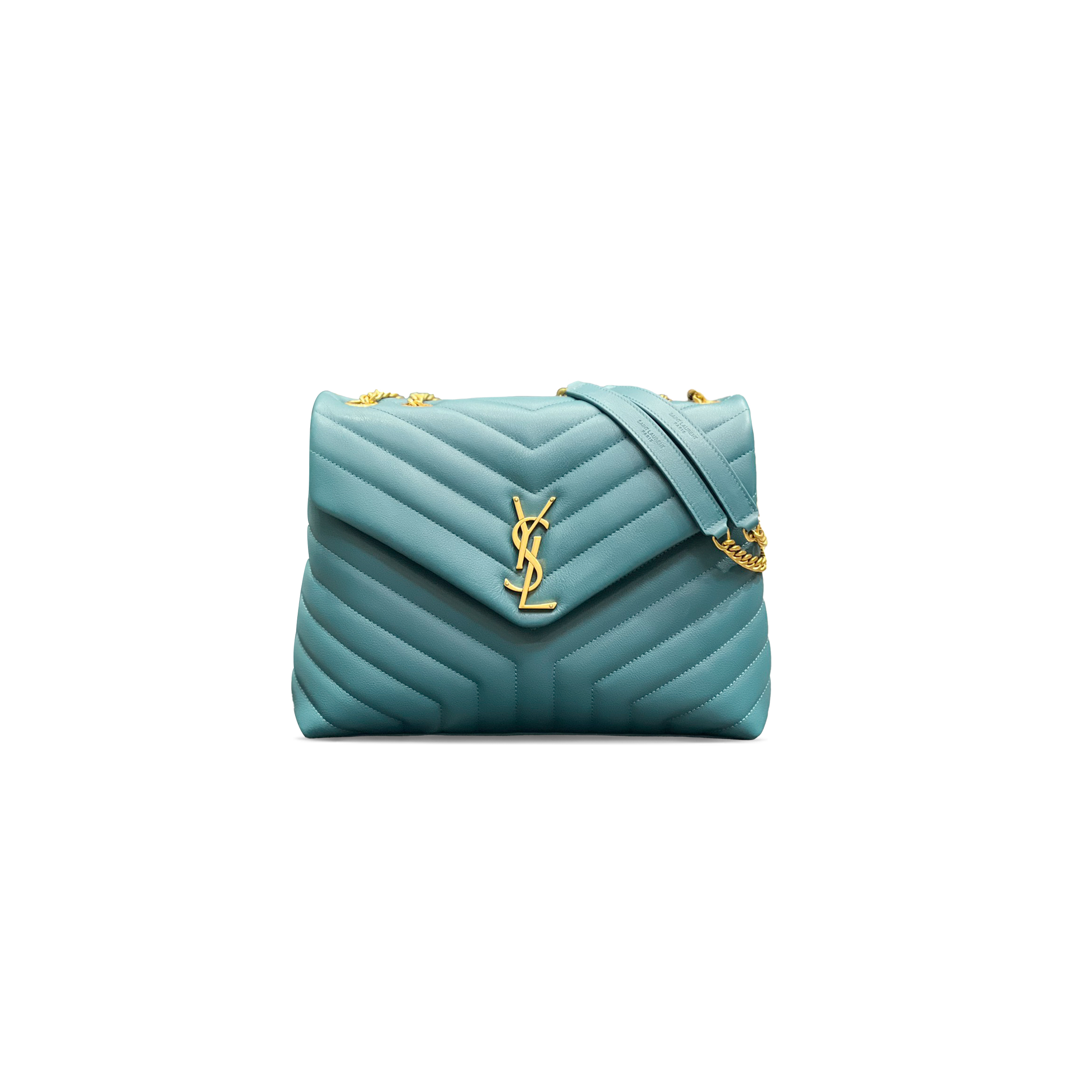 YSL LOULOU MEDIUM CHAIN BAG IN QUILTED LEATHER 487216311405 (32*22*11cm)
