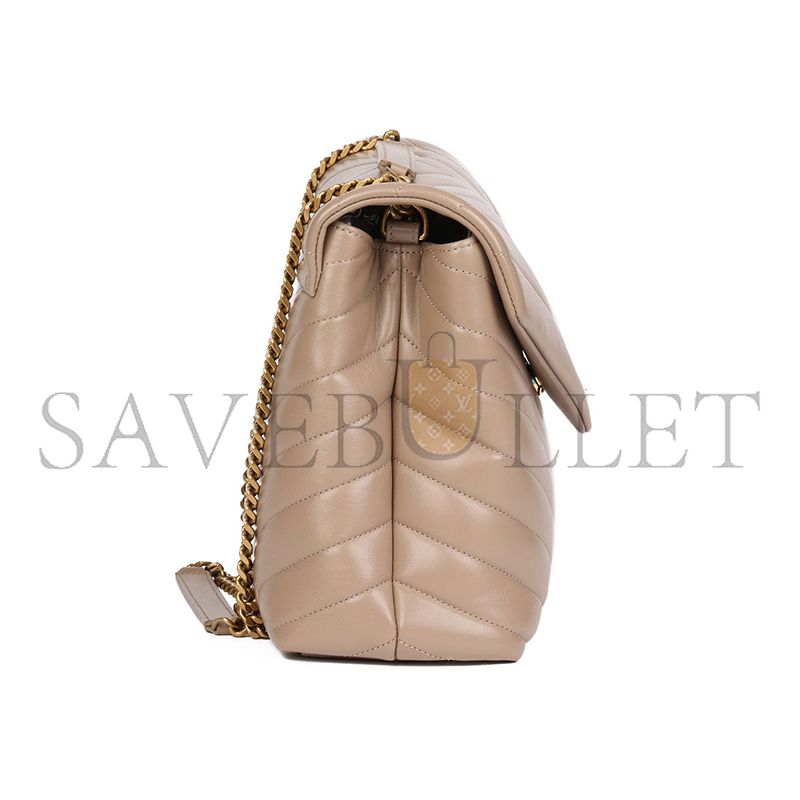 YSL LOULOU MEDIUM CHAIN BAG IN QUILTED LEATHER 487216574946 (32*22*11cm)