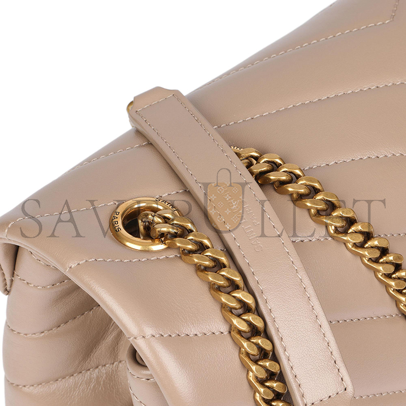 YSL LOULOU MEDIUM CHAIN BAG IN QUILTED LEATHER 487216574946 (32*22*11cm)