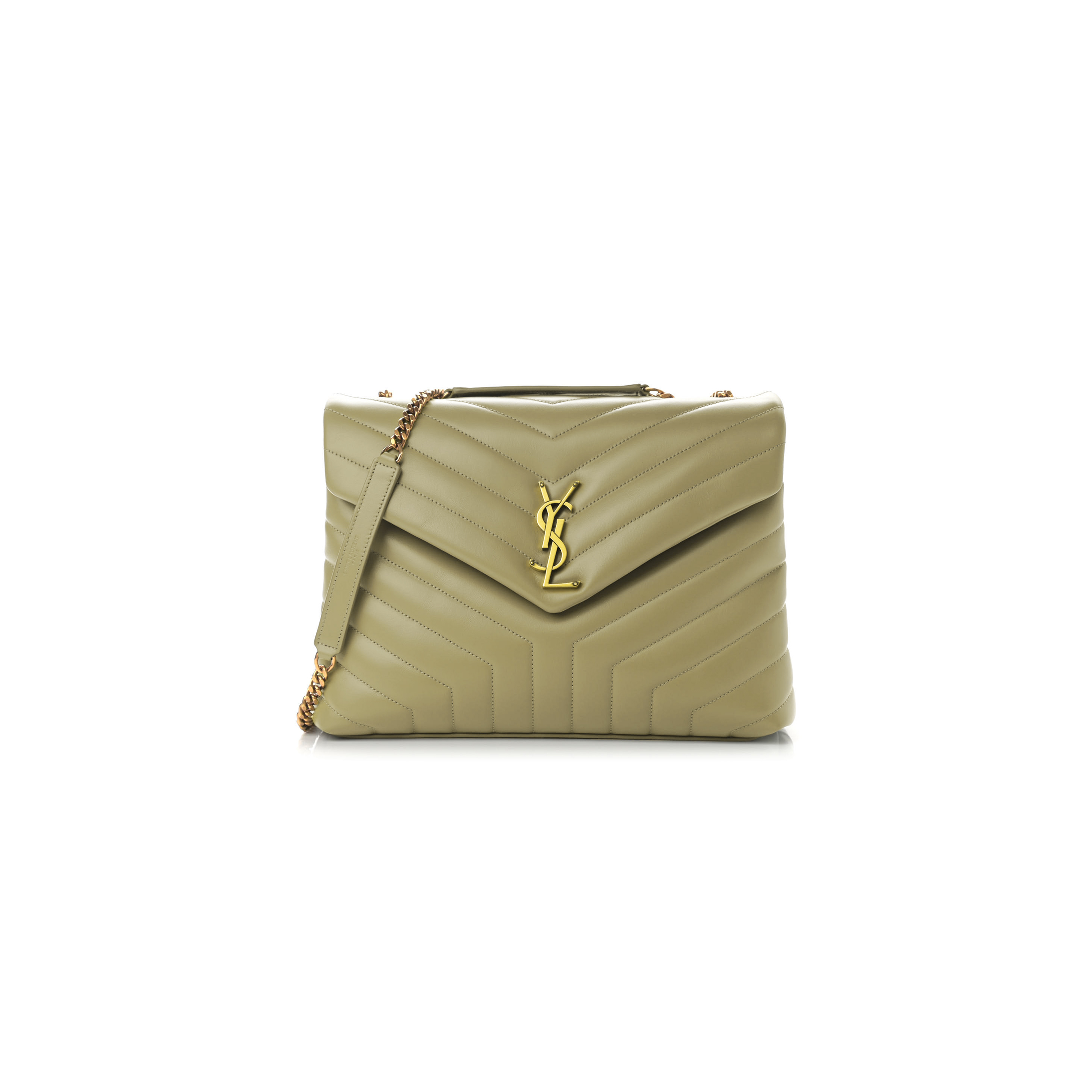 YSL LOULOU MEDIUM CHAIN BAG IN QUILTED LEATHER 487216744152 (32*22*11cm)