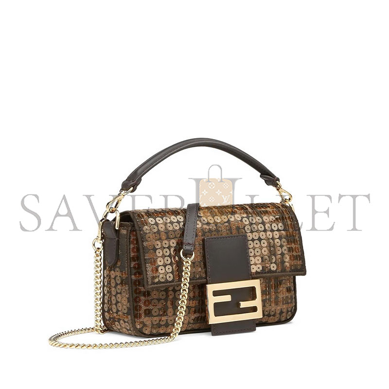 FENDI BAGUETTE GLITTER HANDBAG (19.5*11*5cm)