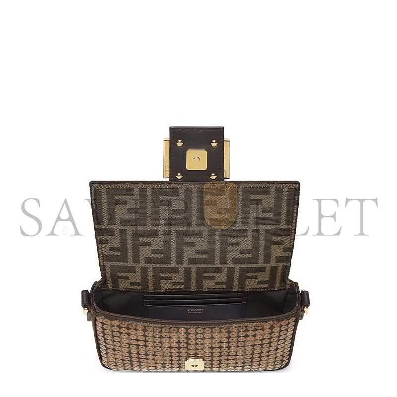 FENDI BAGUETTE GLITTER HANDBAG (19.5*11*5cm)