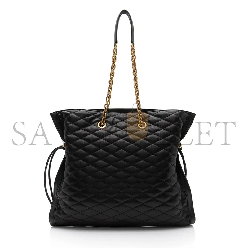 YSL LE POCHON MATELASSE IN QUILTED LAMBSKIN 7424401EL071000 (42*36.5*1cm)