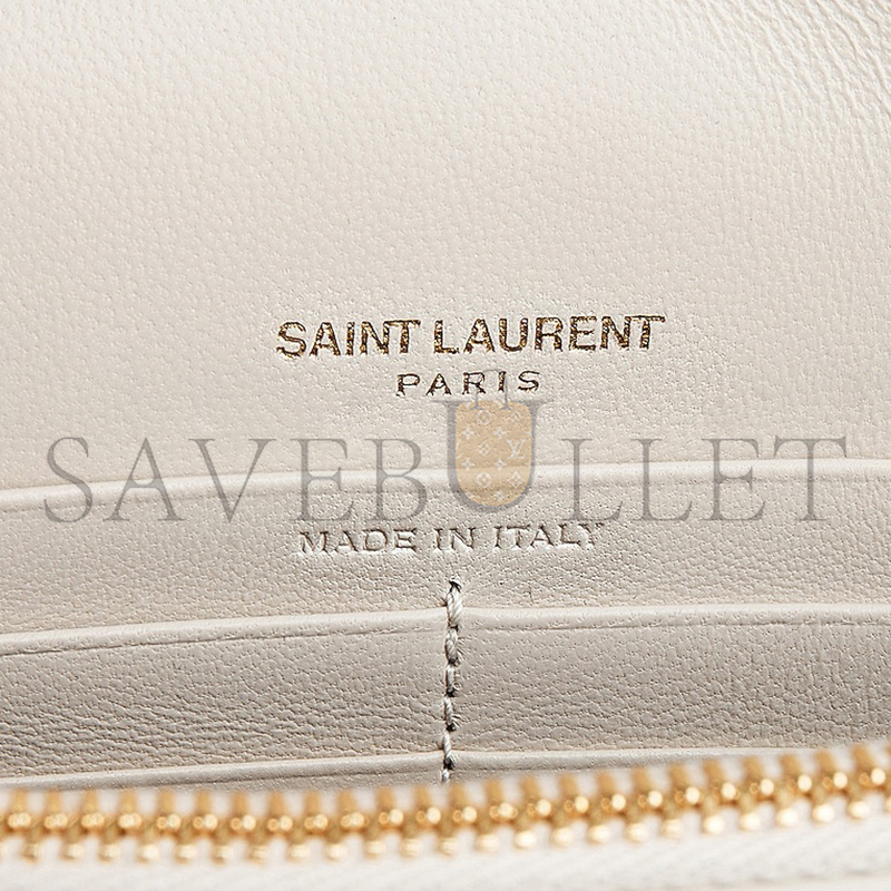 YSL CASSANDRE ENVELOPE CHAIN WALLET IN SMOOTH LEATHER 743050AAB4K9290 (19x12.5x3.5cm)