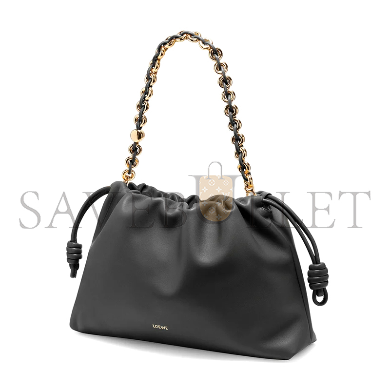 LOEWE LARGE FLAMENCO PURSE IN MELLOW NAPPA LAMBSKIN A411FPDX01-1100 (41*26*9cm)