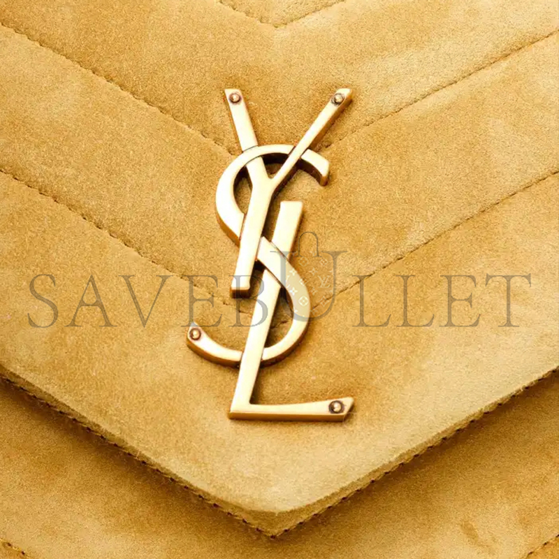 YSL LOULOU SMALL IN QUILTED SUEDE 4946991U8677314 (23*17*9cm)
