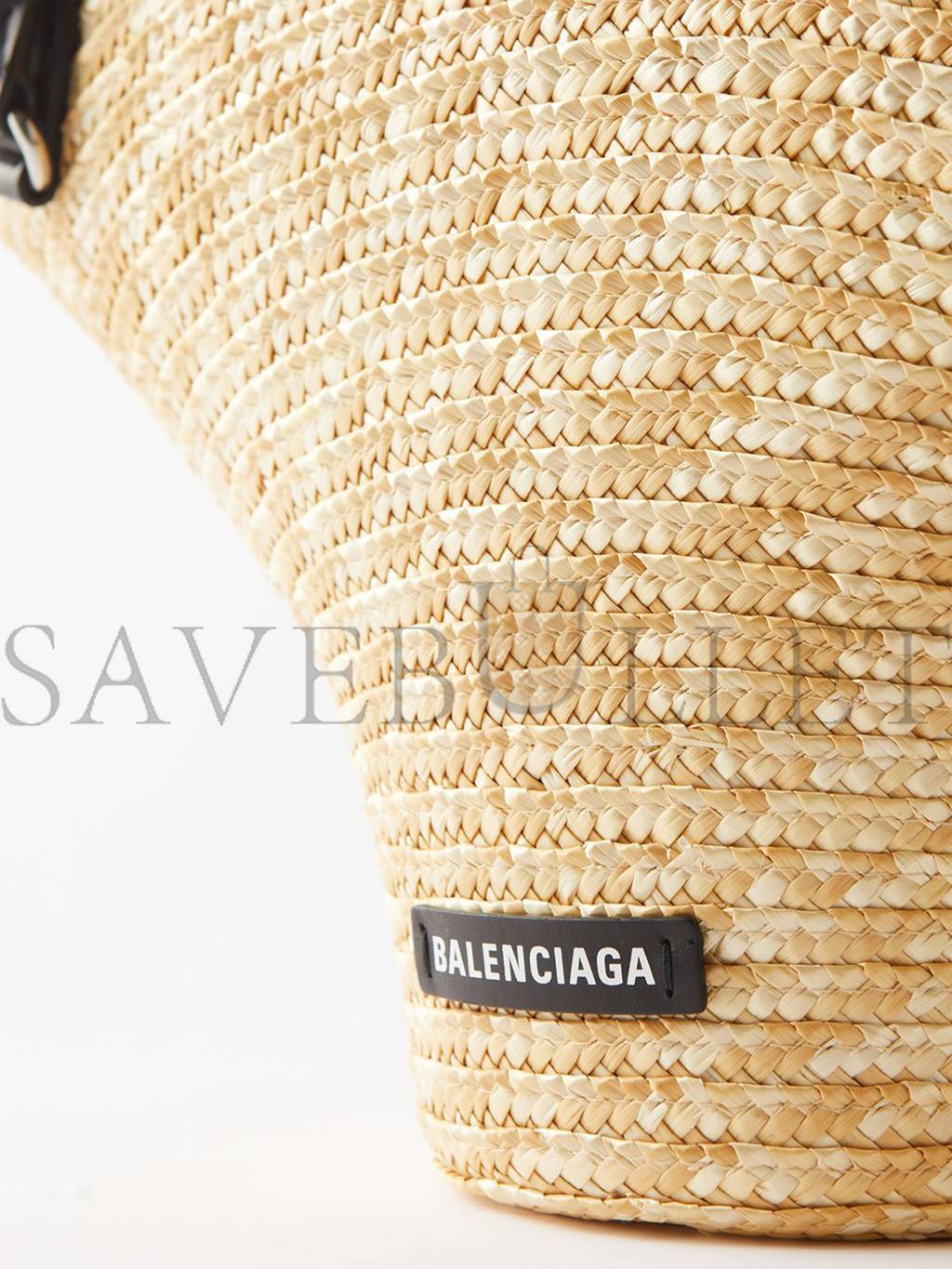 BALENCIAGA BEIGE MEDIUM LEATHER-TRIM BASKET BAG MATCHESFASHION US (40.5*28*15cm)