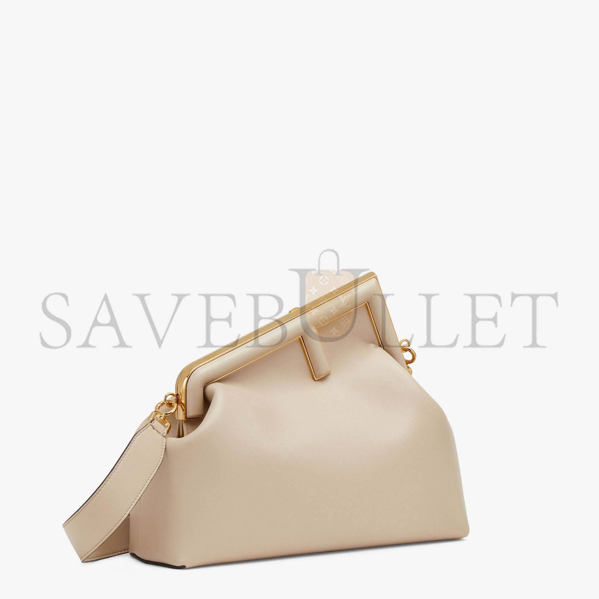 FENDI FIRST MEDIUM - BEIGE LEATHER BAG 8BP127ABVEF19PN (32.5*23.5*15cm) FENDI FIRST MEDIUM - BEIGE LEATHER BAG 8BP127ABVEF19PN (32.5*23.5*15cm)