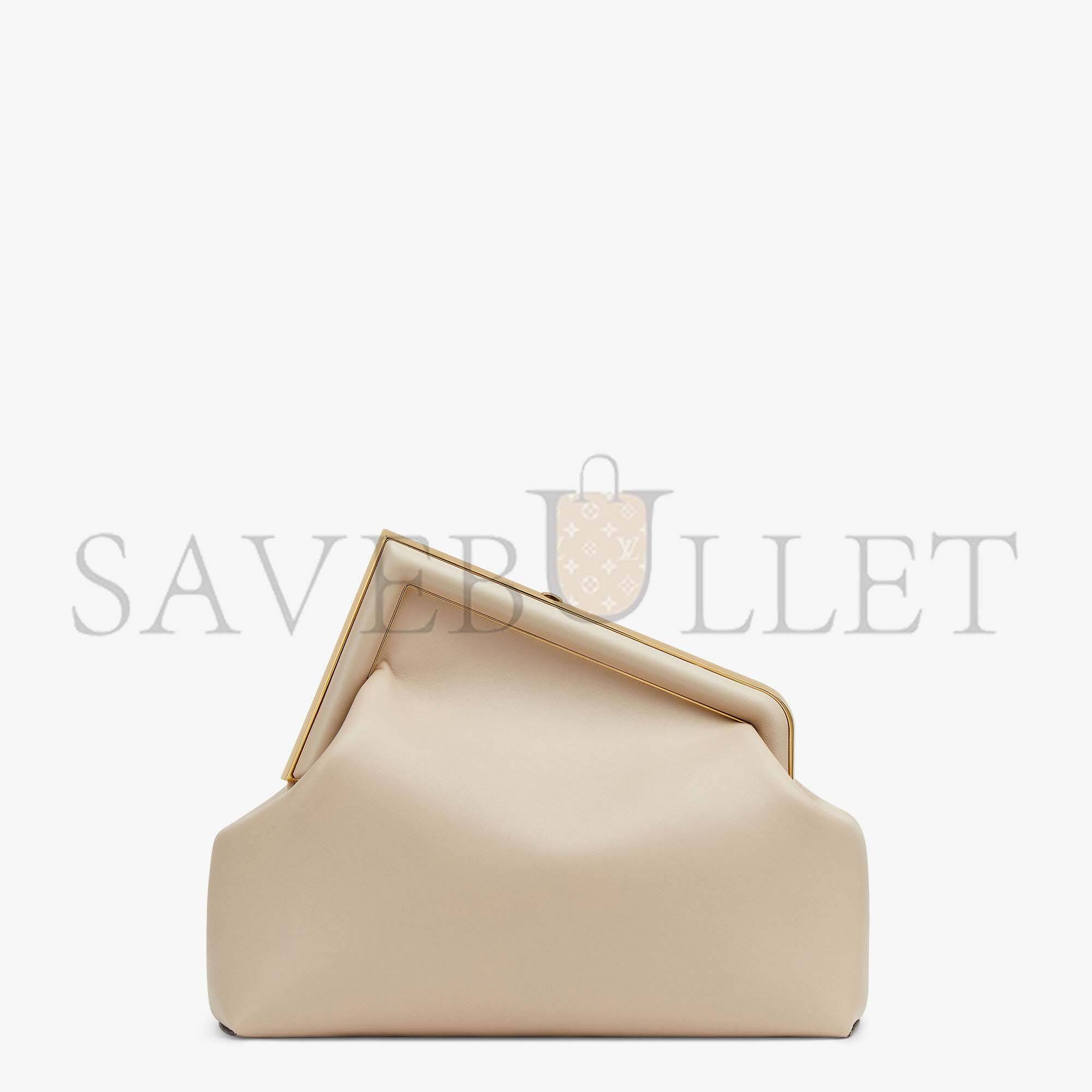 FENDI FIRST MEDIUM - BEIGE LEATHER BAG 8BP127ABVEF19PN (32.5*23.5*15cm) FENDI FIRST MEDIUM - BEIGE LEATHER BAG 8BP127ABVEF19PN (32.5*23.5*15cm)