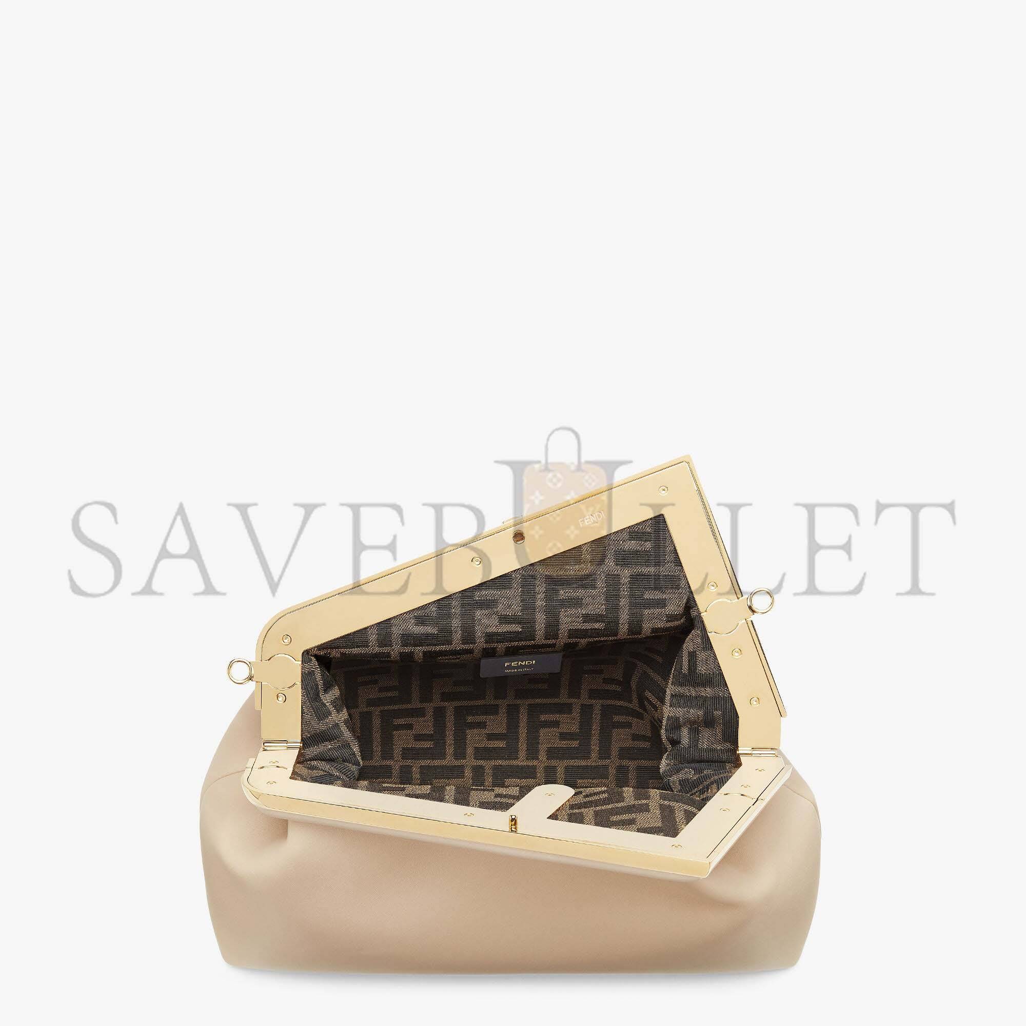 FENDI FIRST MEDIUM - BEIGE LEATHER BAG 8BP127ABVEF19PN (32.5*23.5*15cm) FENDI FIRST MEDIUM - BEIGE LEATHER BAG 8BP127ABVEF19PN (32.5*23.5*15cm)