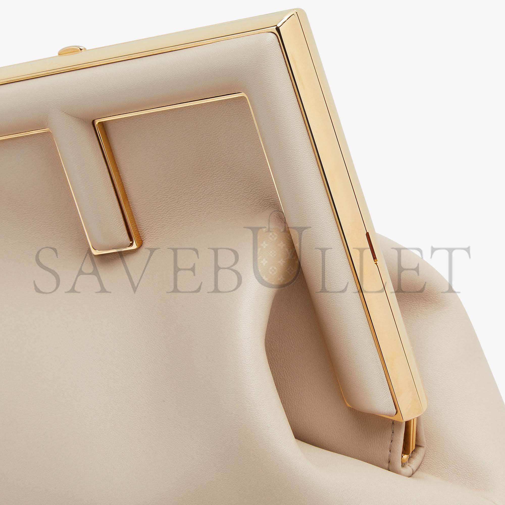 FENDI FIRST MEDIUM - BEIGE LEATHER BAG 8BP127ABVEF19PN (32.5*23.5*15cm) FENDI FIRST MEDIUM - BEIGE LEATHER BAG 8BP127ABVEF19PN (32.5*23.5*15cm)