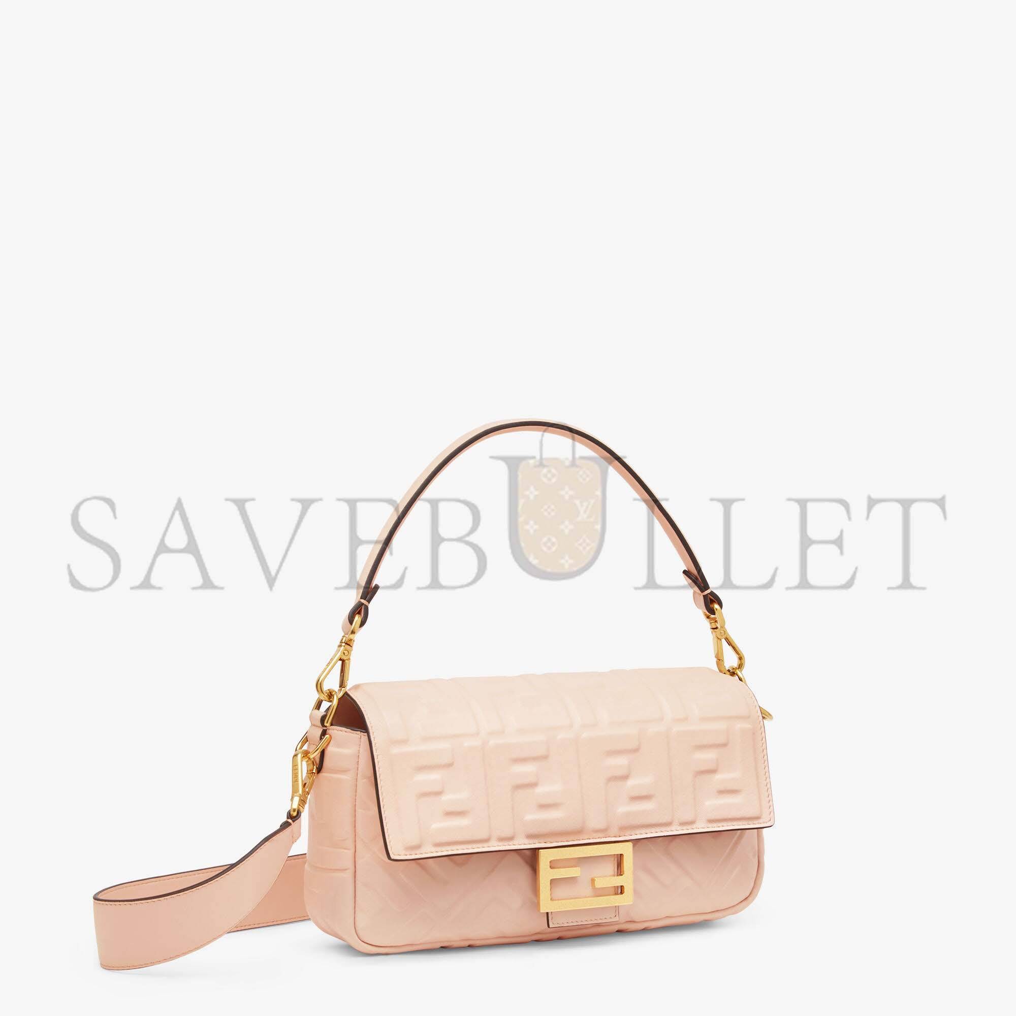 FENDI BAGUETTE - PALE PINK NAPPA LEATHER BAG 8BR600A72VF171M (27*15*6cm) FENDI BAGUETTE - PALE PINK NAPPA LEATHER BAG 8BR600A72VF171M (27*15*6cm)
