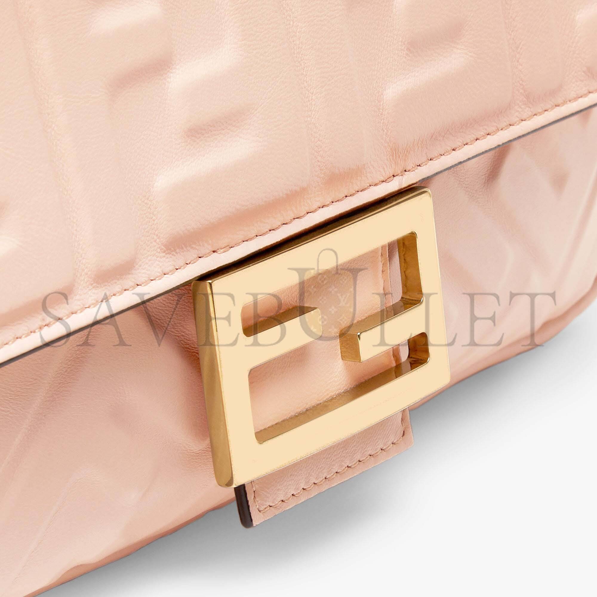 FENDI BAGUETTE - PALE PINK NAPPA LEATHER BAG 8BR600A72VF171M (27*15*6cm) FENDI BAGUETTE - PALE PINK NAPPA LEATHER BAG 8BR600A72VF171M (27*15*6cm)