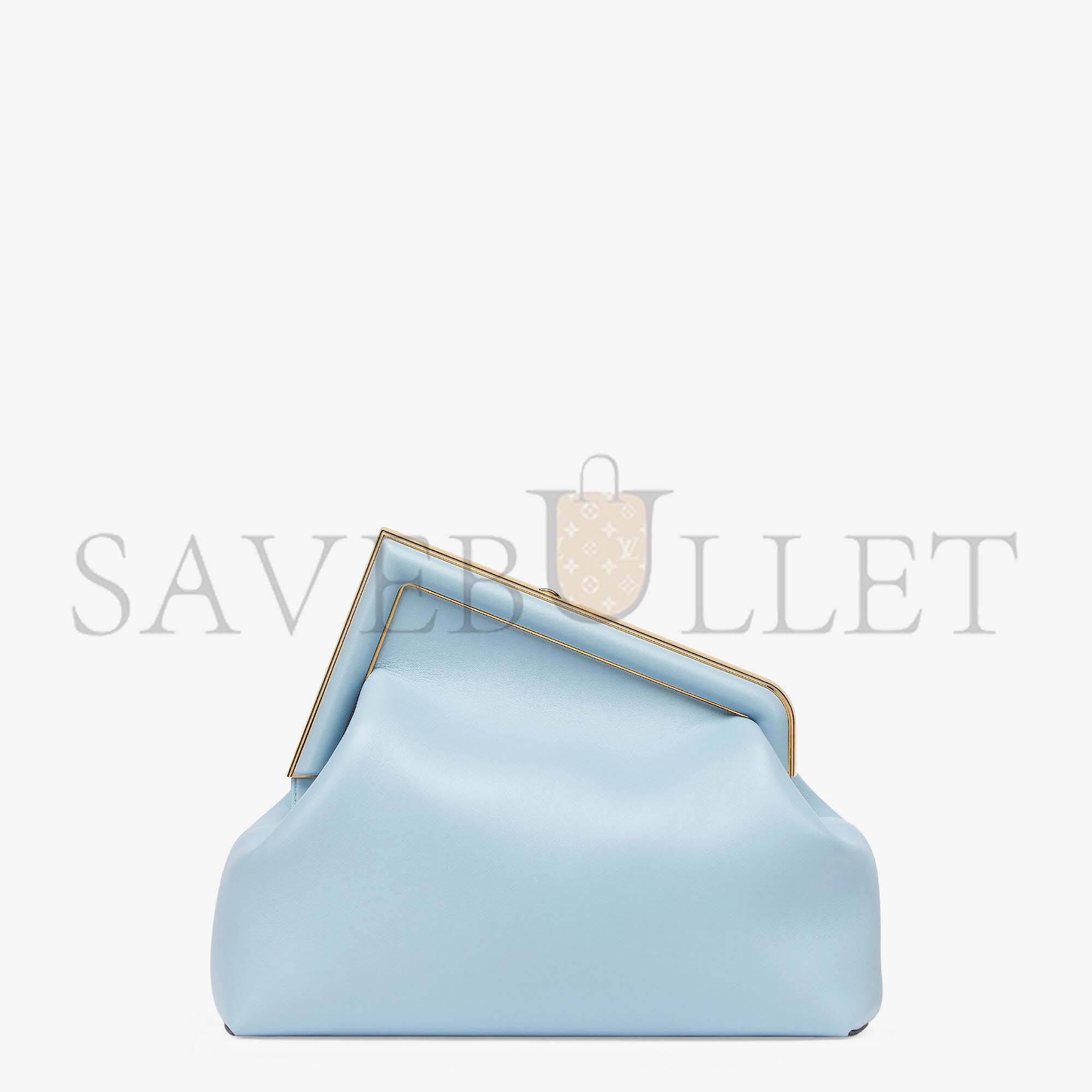 FENDI FIRST MEDIUM - LIGHT BLUE LEATHER BAG 8BP127ABVEF1993 (32.5*23.5*15cm)