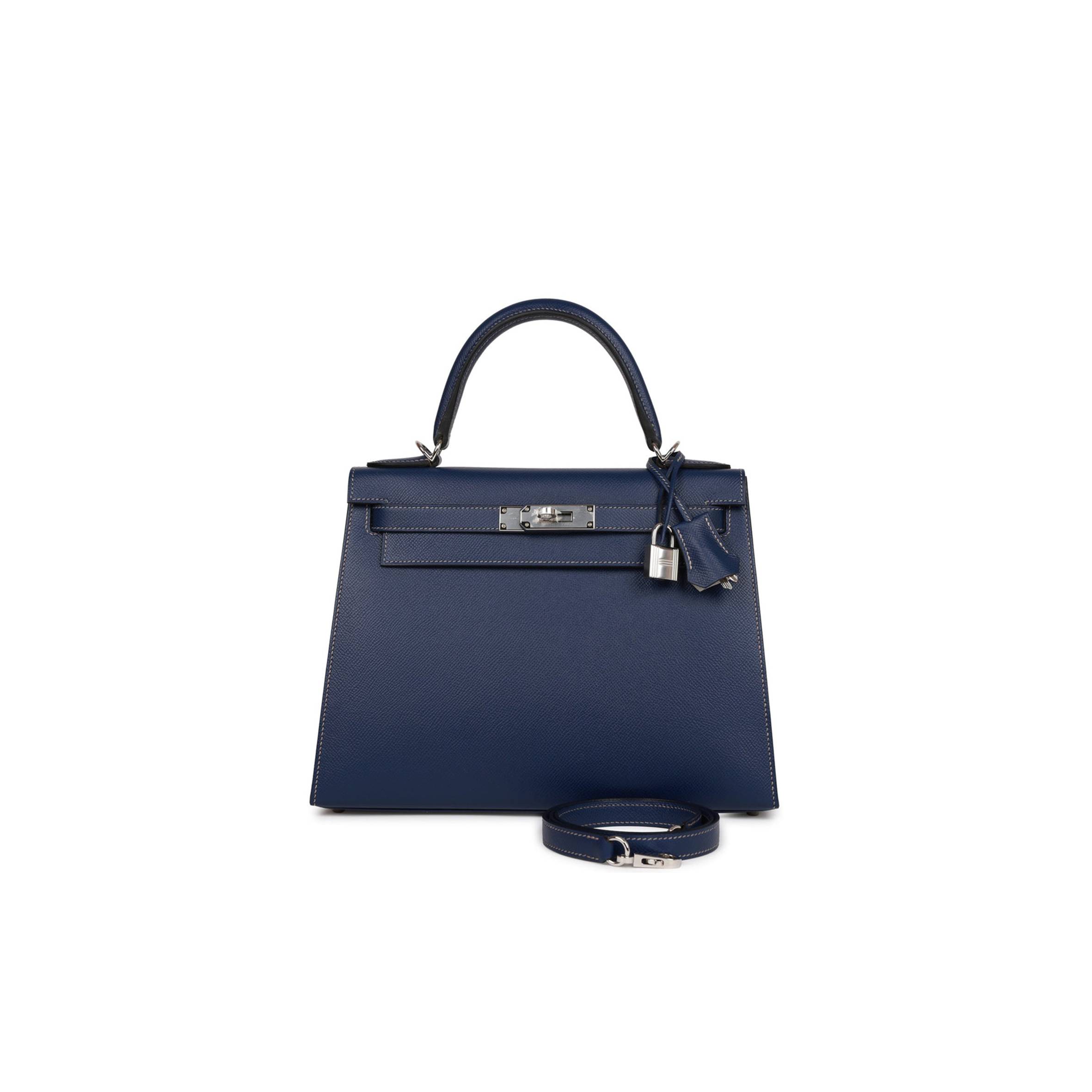 HERMES SPECIAL ORDER (HSS) KELLY SELLIER 28 BLEU INDIGO EPSOM PALLADIUM HARDWARE (28*22*10cm) HERMES SPECIAL ORDER (HSS) KELLY SELLIER 28 BLEU INDIGO EPSOM PALLADIUM HARDWARE (28*22*10cm)