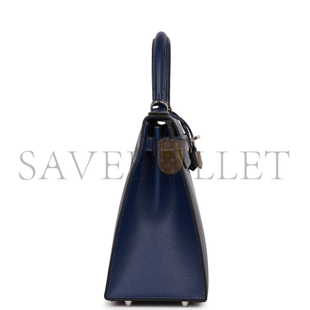 HERMES SPECIAL ORDER (HSS) KELLY SELLIER 28 BLEU INDIGO EPSOM PALLADIUM HARDWARE (28*22*10cm) HERMES SPECIAL ORDER (HSS) KELLY SELLIER 28 BLEU INDIGO EPSOM PALLADIUM HARDWARE (28*22*10cm)