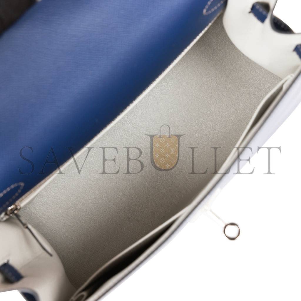 HERMES SPECIAL ORDER (HSS) KELLY SELLIER 28 BLEU INDIGO EPSOM PALLADIUM HARDWARE (28*22*10cm) HERMES SPECIAL ORDER (HSS) KELLY SELLIER 28 BLEU INDIGO EPSOM PALLADIUM HARDWARE (28*22*10cm)