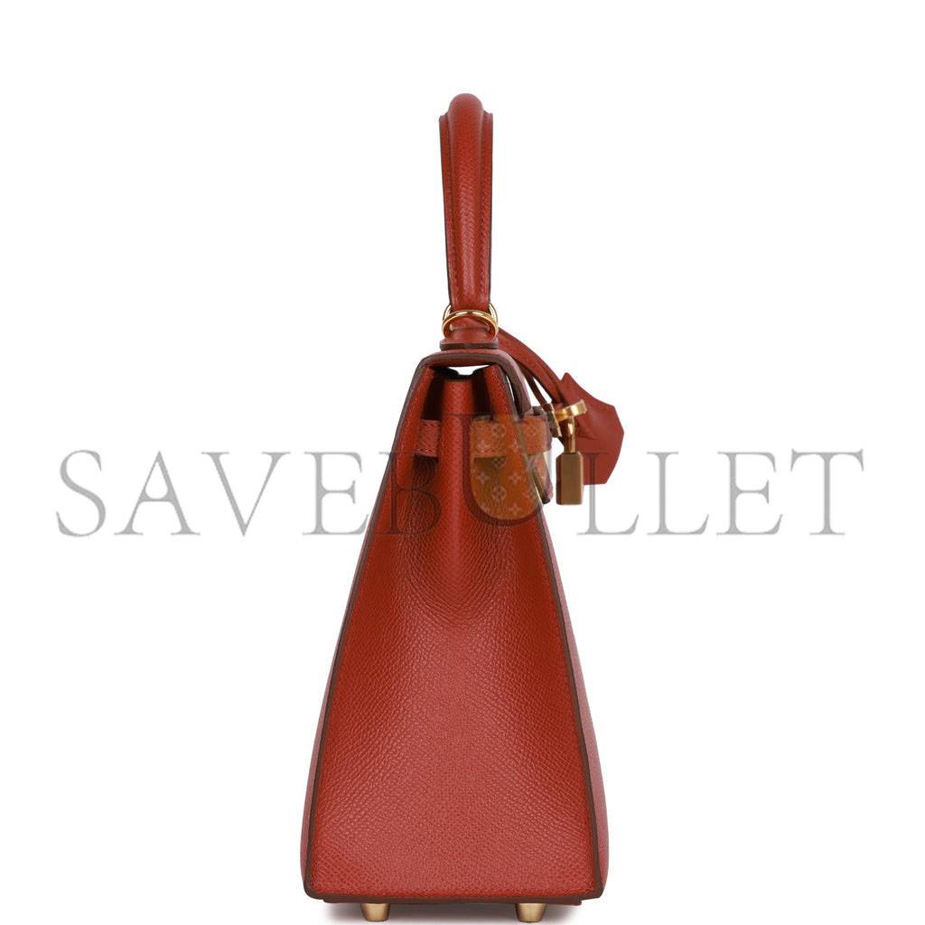 HERMES KELLY SELLIER 25 ROUGE VENETIAN EPSOM GOLD HARDWARE (25*17*7cm) HERMES KELLY SELLIER 25 ROUGE VENETIAN EPSOM GOLD HARDWARE (25*17*7cm)