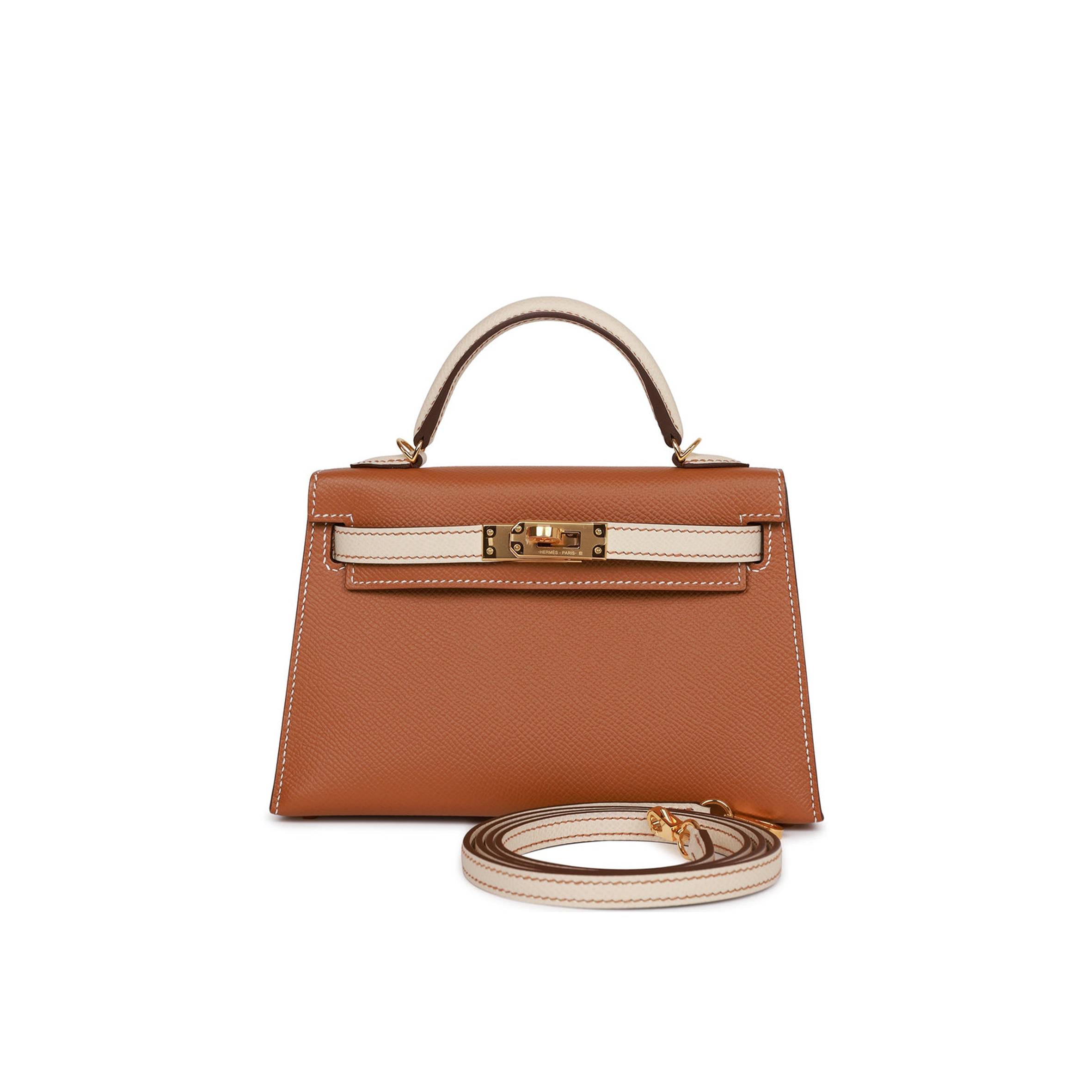 HERMES SPECIAL ORDER (HSS) KELLY MINI SELLIER 20 GOLD AND CRAIE EPSOM GOLD HARDWARE (19*12*5.5cm) HERMES SPECIAL ORDER (HSS) KELLY MINI SELLIER 20 GOLD AND CRAIE EPSOM GOLD HARDWARE (19*12*5.5cm)