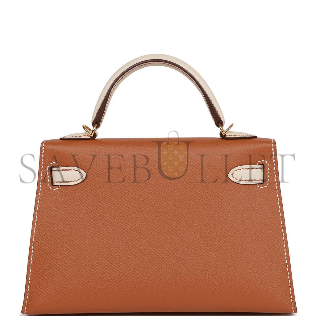 HERMES SPECIAL ORDER (HSS) KELLY MINI SELLIER 20 GOLD AND CRAIE EPSOM GOLD HARDWARE (19*12*5.5cm) HERMES SPECIAL ORDER (HSS) KELLY MINI SELLIER 20 GOLD AND CRAIE EPSOM GOLD HARDWARE (19*12*5.5cm)