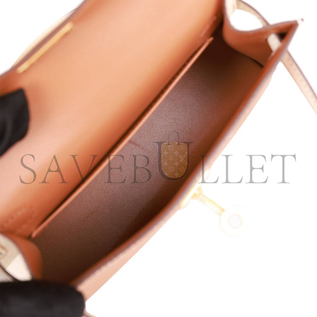 HERMES SPECIAL ORDER (HSS) KELLY MINI SELLIER 20 GOLD AND CRAIE EPSOM GOLD HARDWARE (19*12*5.5cm) HERMES SPECIAL ORDER (HSS) KELLY MINI SELLIER 20 GOLD AND CRAIE EPSOM GOLD HARDWARE (19*12*5.5cm)