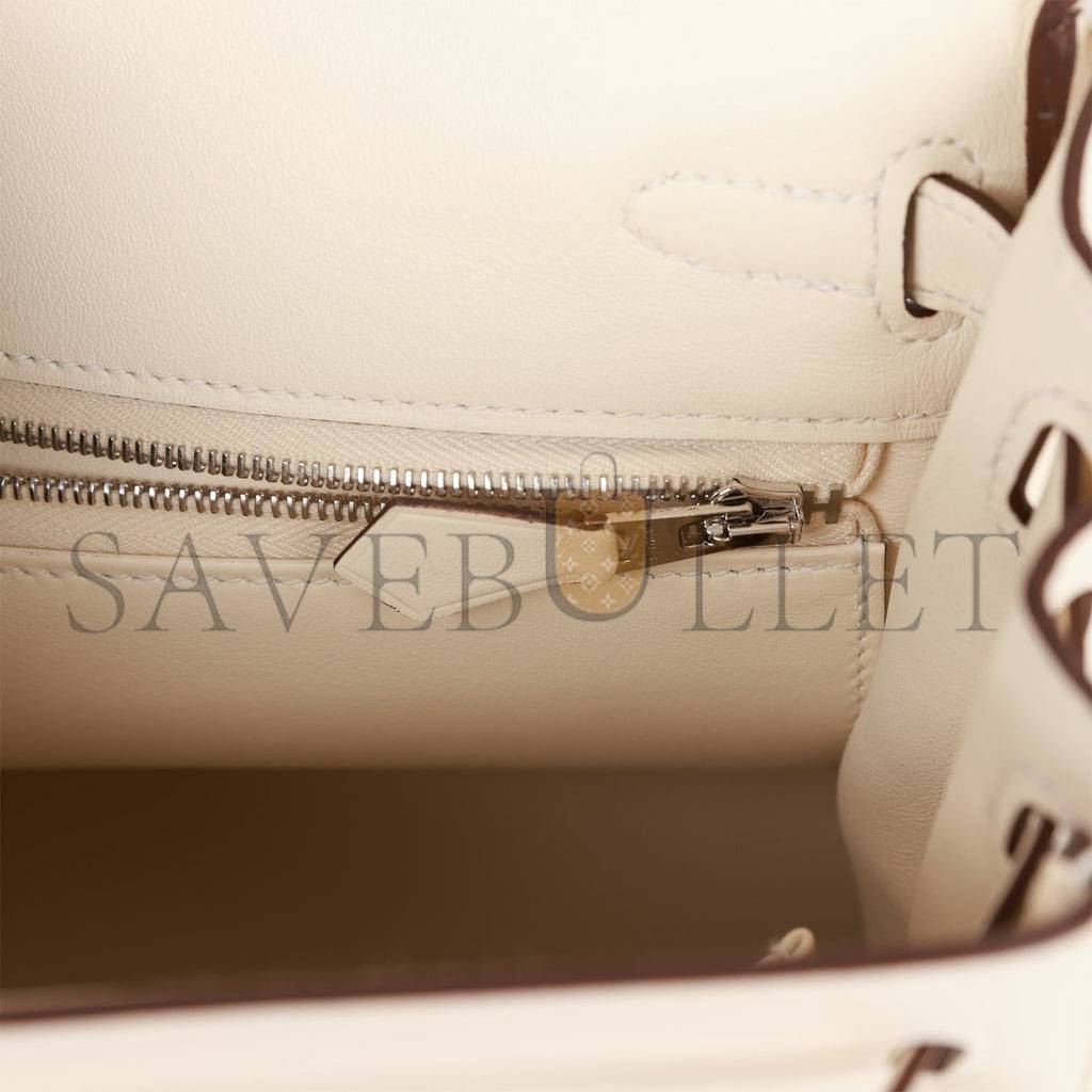 HERMES KELLY RETOURNE 25 IN & OUT NATA SWIFT PALLADIUM HARDWARE HANDMADE(25*17*7cm) HERMES KELLY RETOURNE 25 IN & OUT NATA SWIFT PALLADIUM HARDWARE HANDMADE(25*17*7cm)