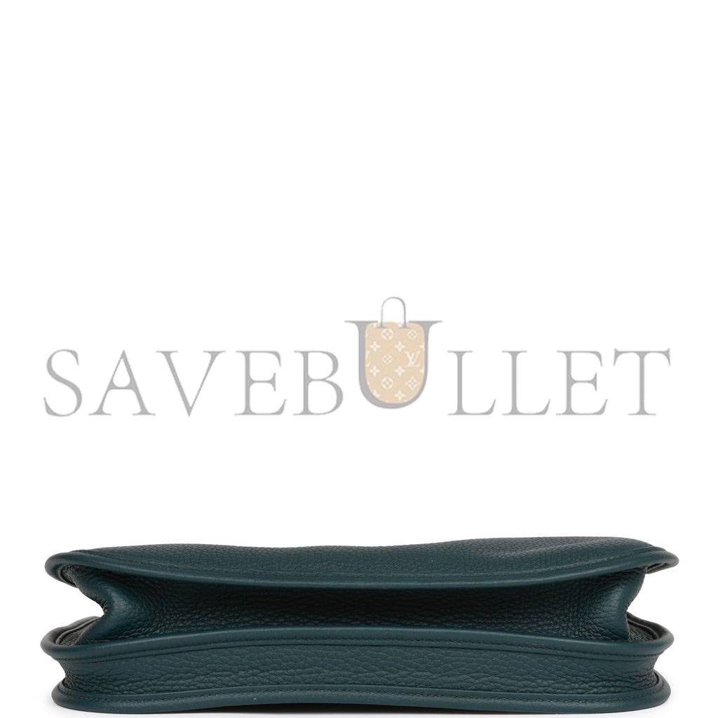 HERMES EVELYNE III PM VERT CYPRESS CLEMENCE GOLD HARDWARE (29*30*7cm) HERMES EVELYNE III PM VERT CYPRESS CLEMENCE GOLD HARDWARE (29*30*7cm)