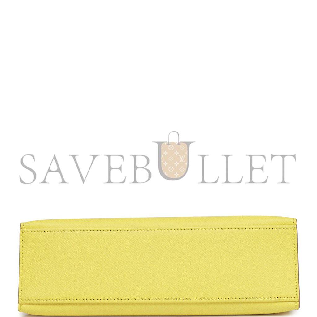 HERMES KELLY POCHETTE SOUFRE EPSOM GOLD HARDWARE (22*12*13cm) HERMES KELLY POCHETTE SOUFRE EPSOM GOLD HARDWARE (22*12*13cm)