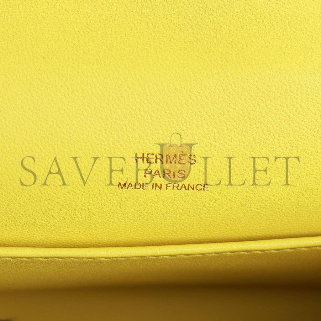 HERMES KELLY POCHETTE SOUFRE EPSOM GOLD HARDWARE (22*12*13cm) HERMES KELLY POCHETTE SOUFRE EPSOM GOLD HARDWARE (22*12*13cm)