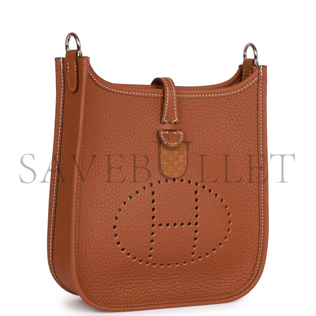 HERMES EVELYNE TPM GOLD CLEMENCE PALLADIUM HARDWARE (17cm) HERMES EVELYNE TPM GOLD CLEMENCE PALLADIUM HARDWARE (17cm)