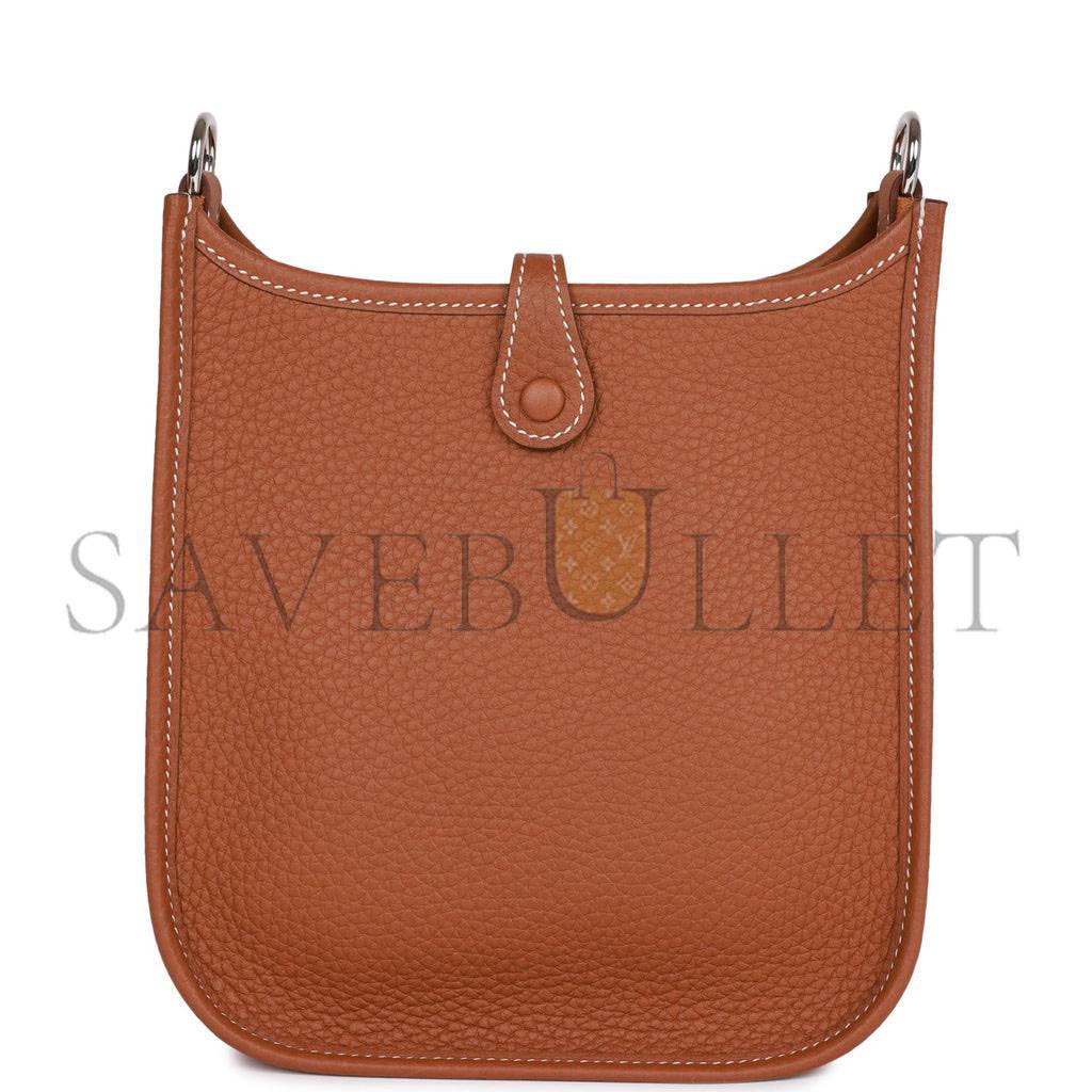 HERMES EVELYNE TPM GOLD CLEMENCE PALLADIUM HARDWARE (17cm) HERMES EVELYNE TPM GOLD CLEMENCE PALLADIUM HARDWARE (17cm)