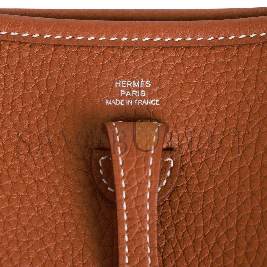 HERMES EVELYNE TPM GOLD CLEMENCE PALLADIUM HARDWARE (17cm) HERMES EVELYNE TPM GOLD CLEMENCE PALLADIUM HARDWARE (17cm)