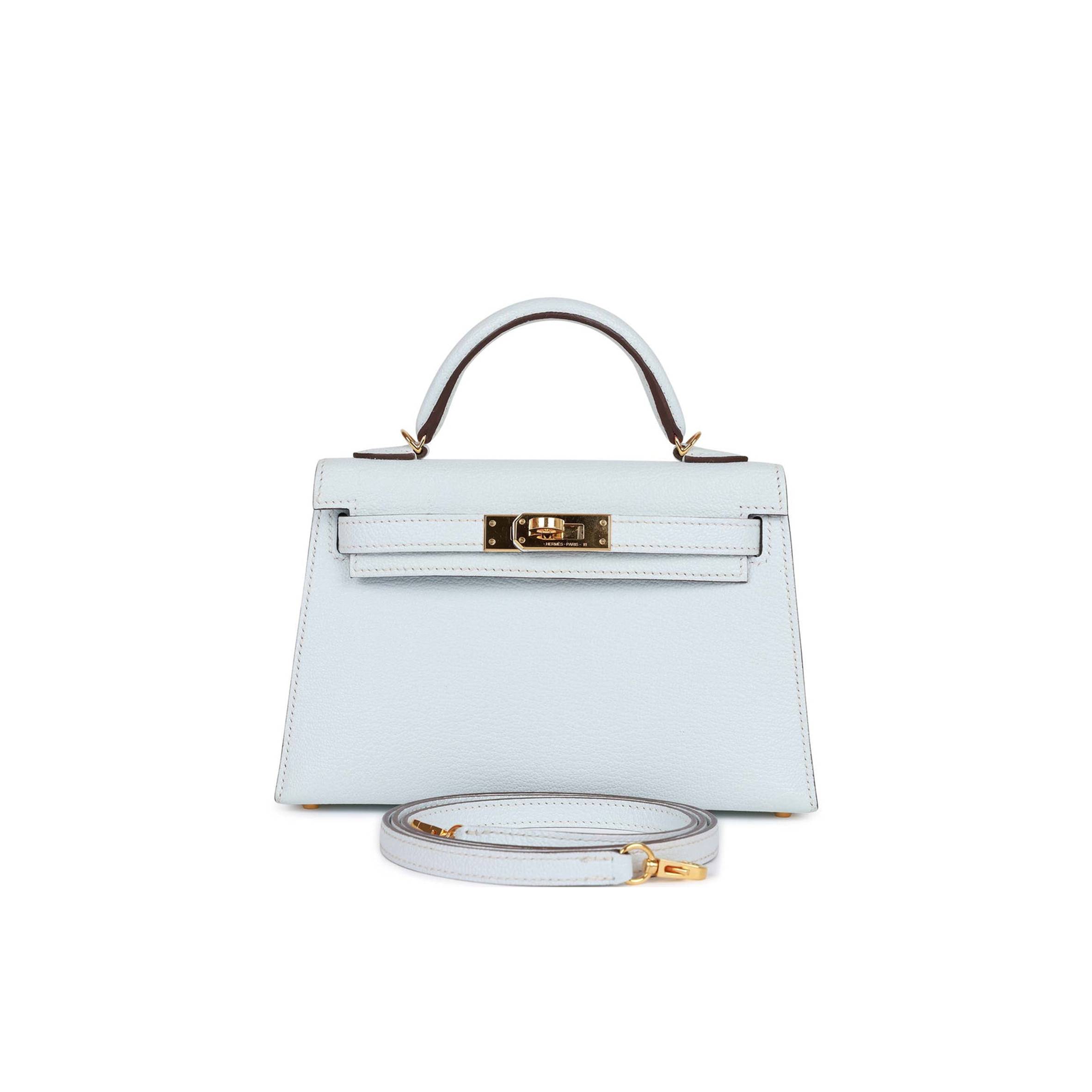 HERMES MINI HERMES KELLY SELLIER 20 BLEU BRUME CHEVRE GOLD HARDWARE (19*12*5.5cm) HERMES MINI HERMES KELLY SELLIER 20 BLEU BRUME CHEVRE GOLD HARDWARE (19*12*5.5cm)