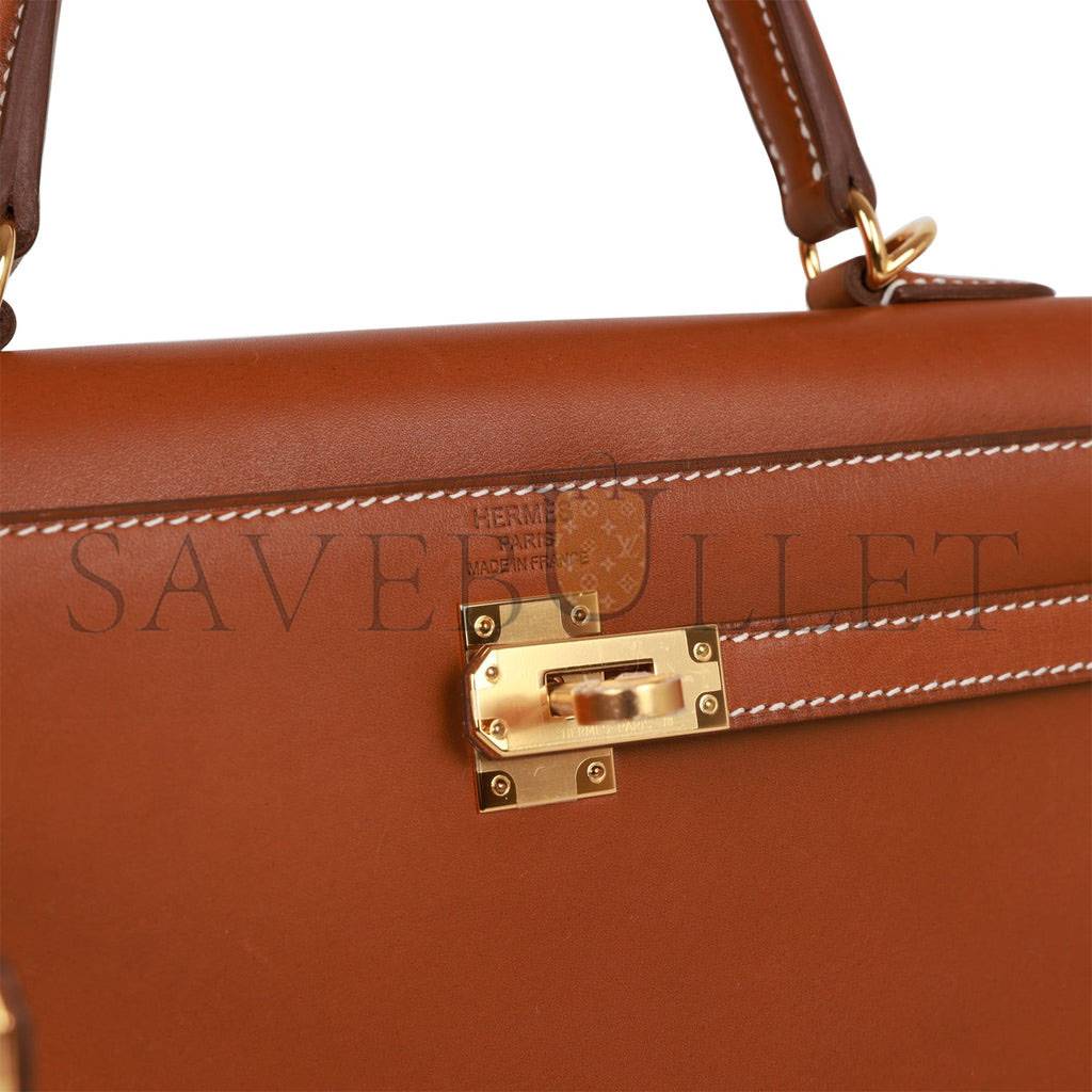 HERMES KELLY SELLIER 25 FAUVE BARENIA GOLD HARDWARE (25*17*7cm) HERMES KELLY SELLIER 25 FAUVE BARENIA GOLD HARDWARE (25*17*7cm)