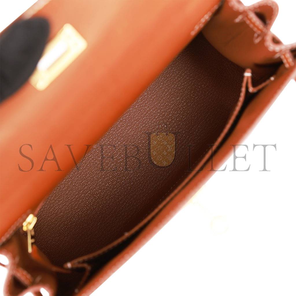 HERMES KELLY SELLIER 25 FAUVE BARENIA GOLD HARDWARE (25*17*7cm) HERMES KELLY SELLIER 25 FAUVE BARENIA GOLD HARDWARE (25*17*7cm)