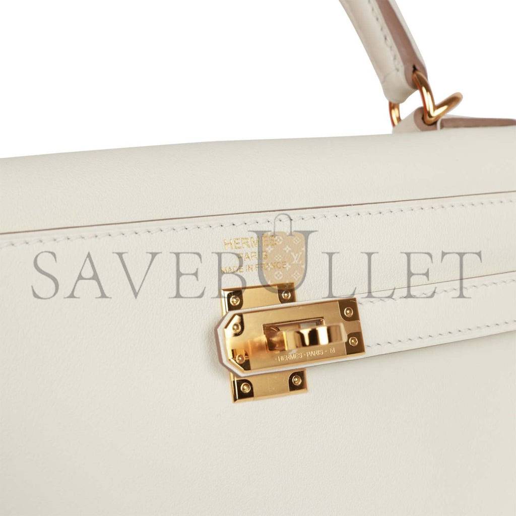 HERMES KELLY RETOURNE 25 MUSHROOM SWIFT GOLD HARDWARE HANDMADE (25*17*7cm) HERMES KELLY RETOURNE 25 MUSHROOM SWIFT GOLD HARDWARE HANDMADE (25*17*7cm)