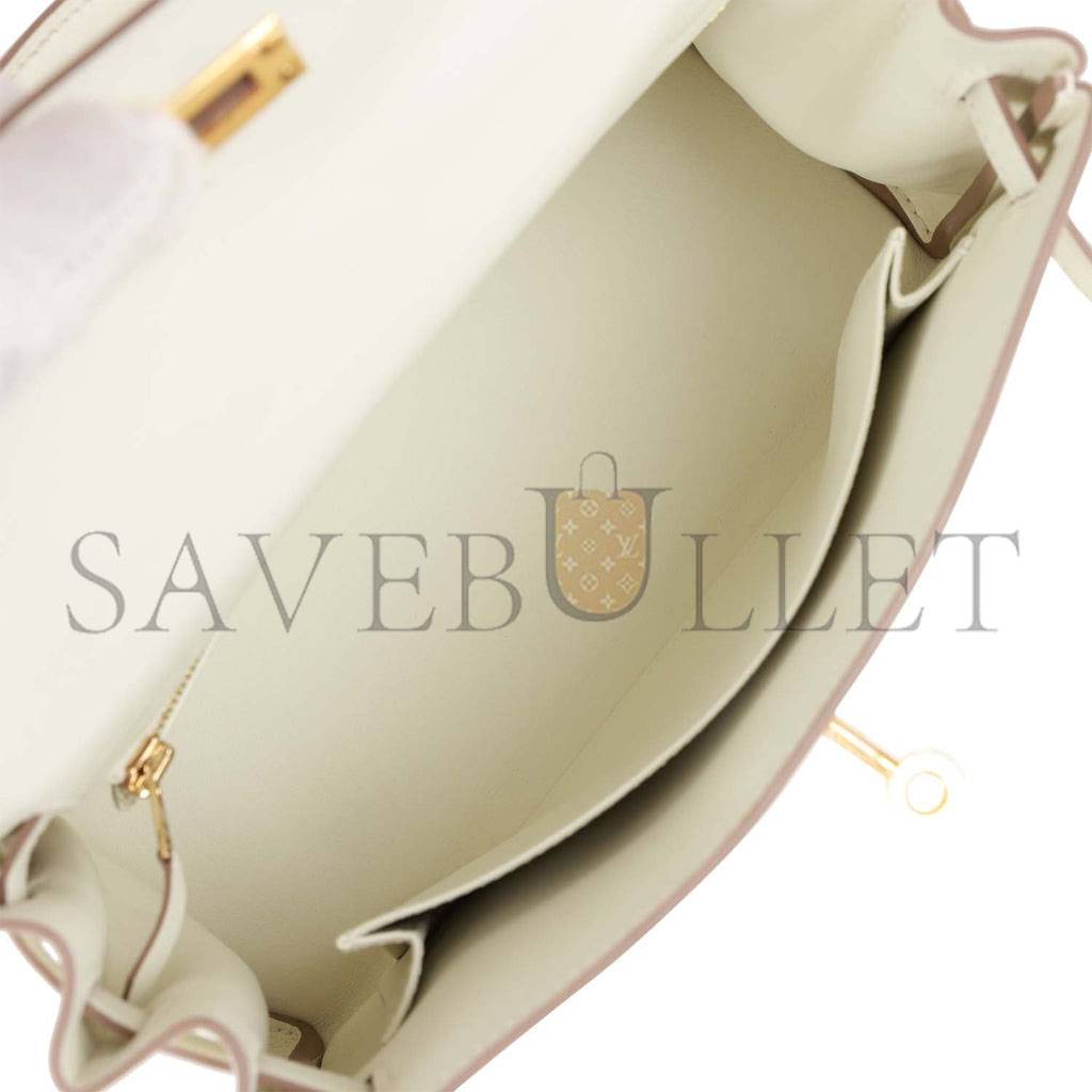 HERMES KELLY RETOURNE 25 MUSHROOM SWIFT GOLD HARDWARE HANDMADE (25*17*7cm) HERMES KELLY RETOURNE 25 MUSHROOM SWIFT GOLD HARDWARE HANDMADE (25*17*7cm)