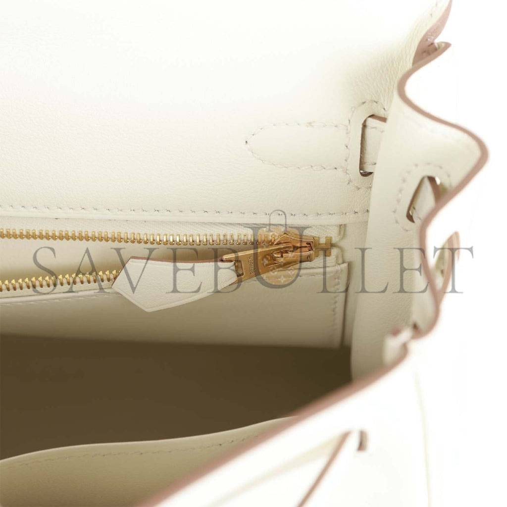 HERMES KELLY RETOURNE 25 MUSHROOM SWIFT GOLD HARDWARE HANDMADE (25*17*7cm) HERMES KELLY RETOURNE 25 MUSHROOM SWIFT GOLD HARDWARE HANDMADE (25*17*7cm)
