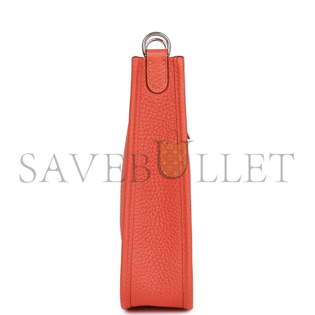 HERMES EVELYNE TPM FEU CLEMENCE PALLADIUM HARDWARE (17cm) HERMES EVELYNE TPM FEU CLEMENCE PALLADIUM HARDWARE (17cm)