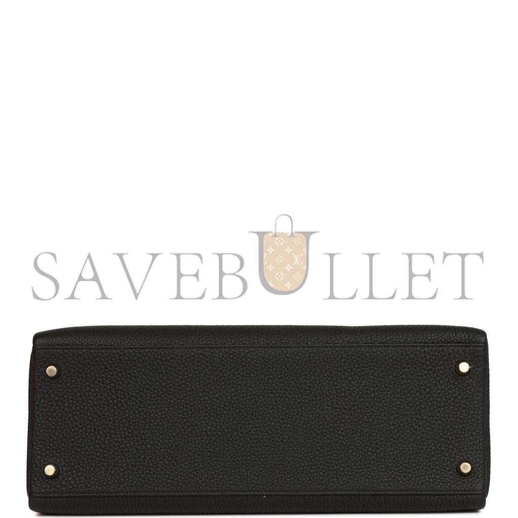 HERMES KELLY RETOURNE 35 BLACK TOGO GOLD HARDWARE (35*24*12cm) HERMES KELLY RETOURNE 35 BLACK TOGO GOLD HARDWARE (35*24*12cm)