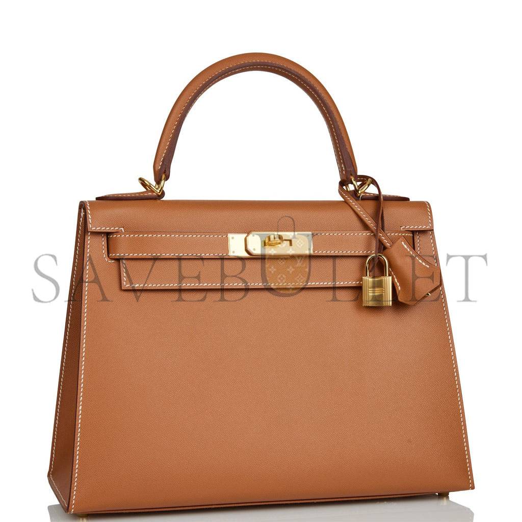 HERMES KELLY SELLIER 28 GOLD MADAME GOLD HARDWARE (28*22*10cm) HERMES KELLY SELLIER 28 GOLD MADAME GOLD HARDWARE (28*22*10cm)