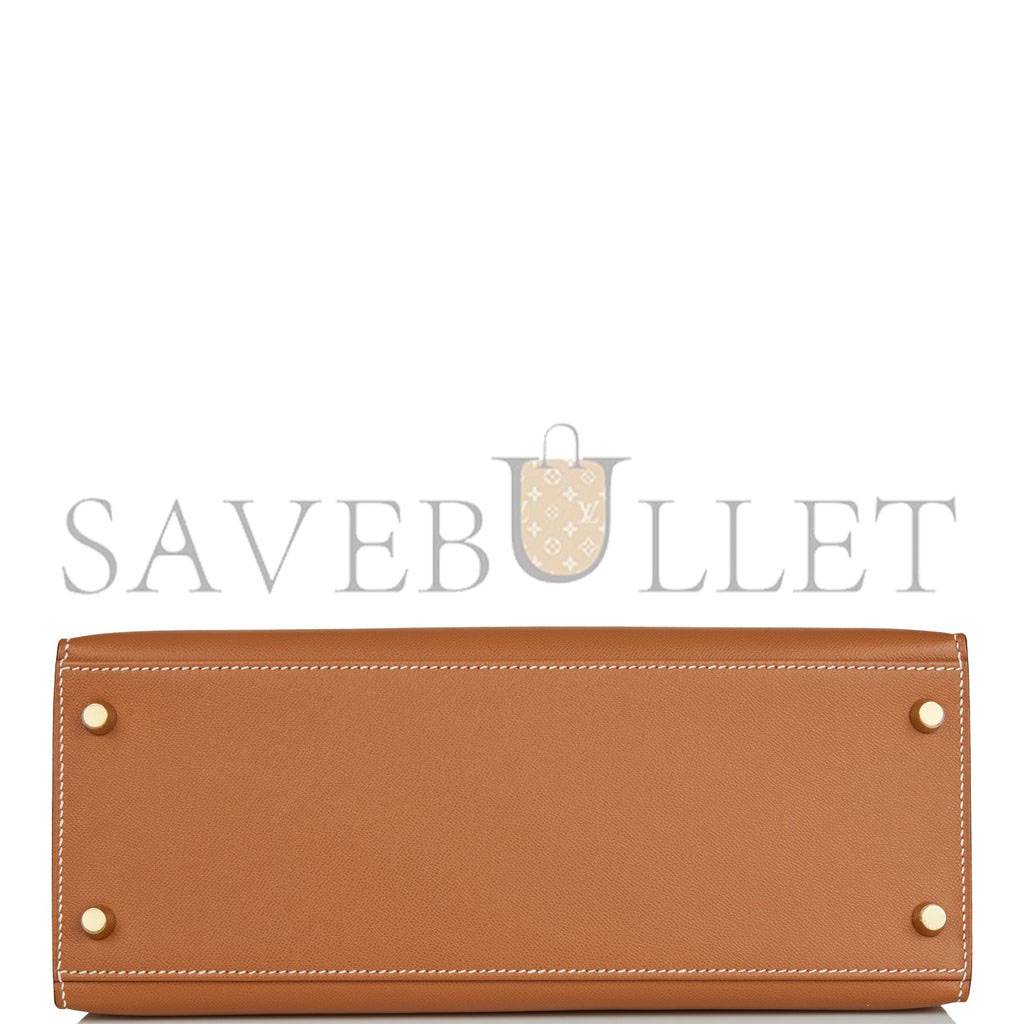 HERMES KELLY SELLIER 28 GOLD MADAME GOLD HARDWARE (28*22*10cm) HERMES KELLY SELLIER 28 GOLD MADAME GOLD HARDWARE (28*22*10cm)