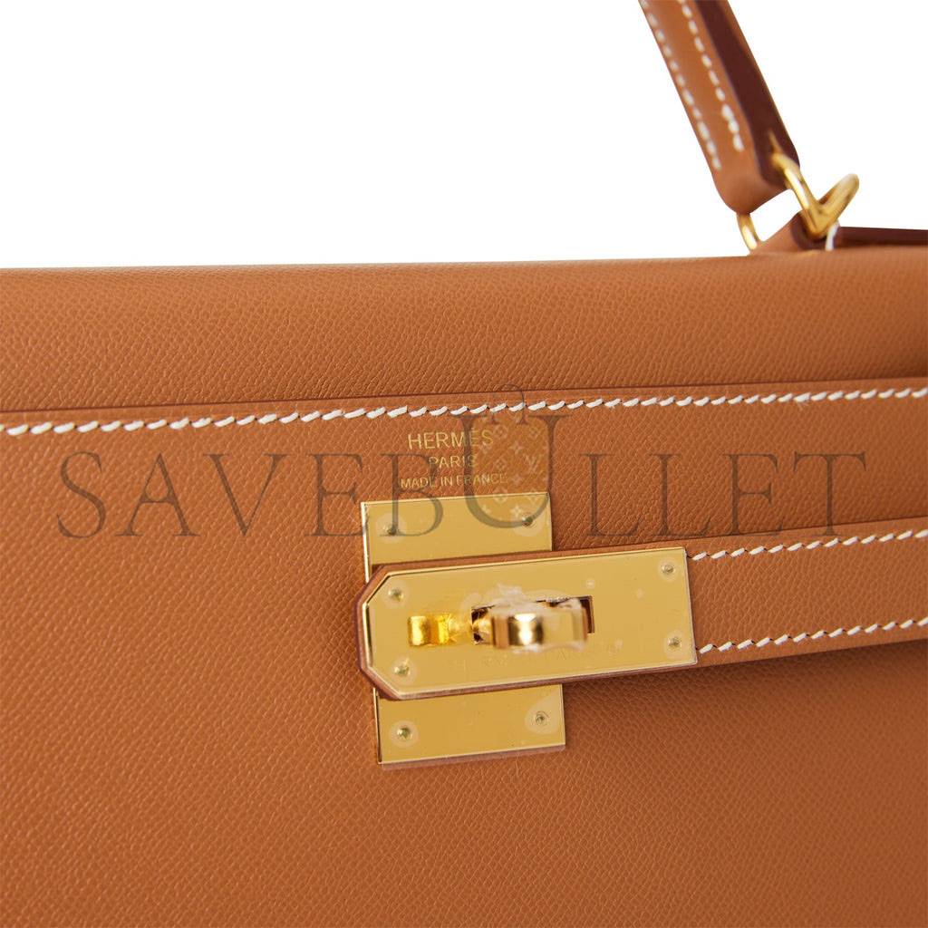 HERMES KELLY SELLIER 28 GOLD MADAME GOLD HARDWARE (28*22*10cm) HERMES KELLY SELLIER 28 GOLD MADAME GOLD HARDWARE (28*22*10cm)