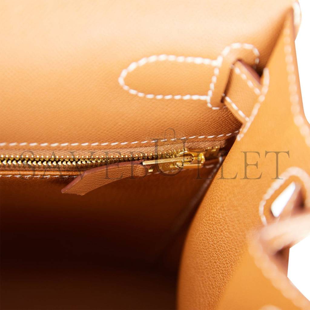 HERMES KELLY SELLIER 28 GOLD MADAME GOLD HARDWARE (28*22*10cm) HERMES KELLY SELLIER 28 GOLD MADAME GOLD HARDWARE (28*22*10cm)