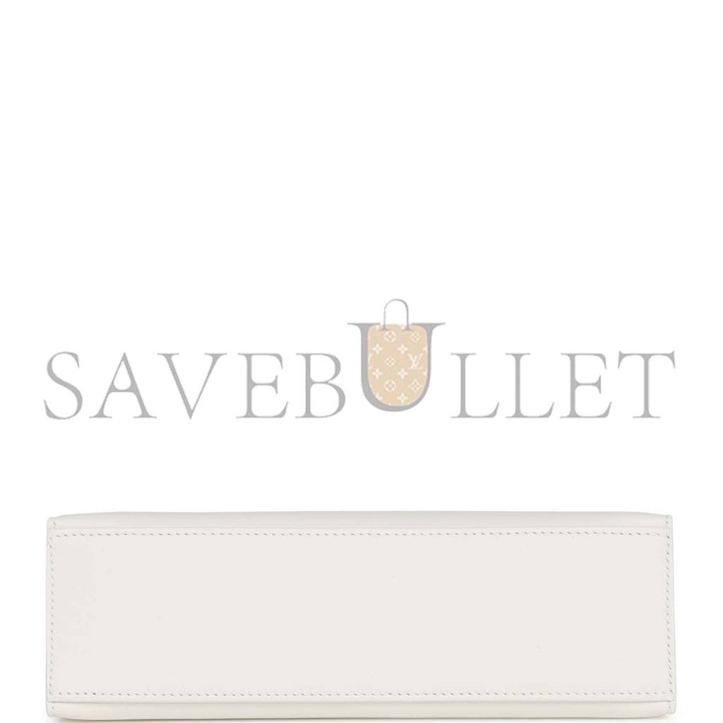 HERMES MINI KELLY POCHETTE WHITE SWIFT GOLD HARDWARE (22*14*7cm) HERMES MINI KELLY POCHETTE WHITE SWIFT GOLD HARDWARE (22*14*7cm)
