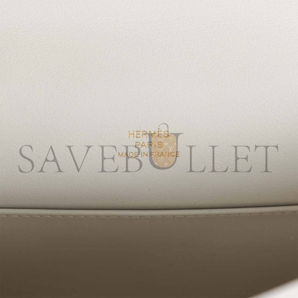 HERMES MINI KELLY POCHETTE WHITE SWIFT GOLD HARDWARE (22*14*7cm) HERMES MINI KELLY POCHETTE WHITE SWIFT GOLD HARDWARE (22*14*7cm)