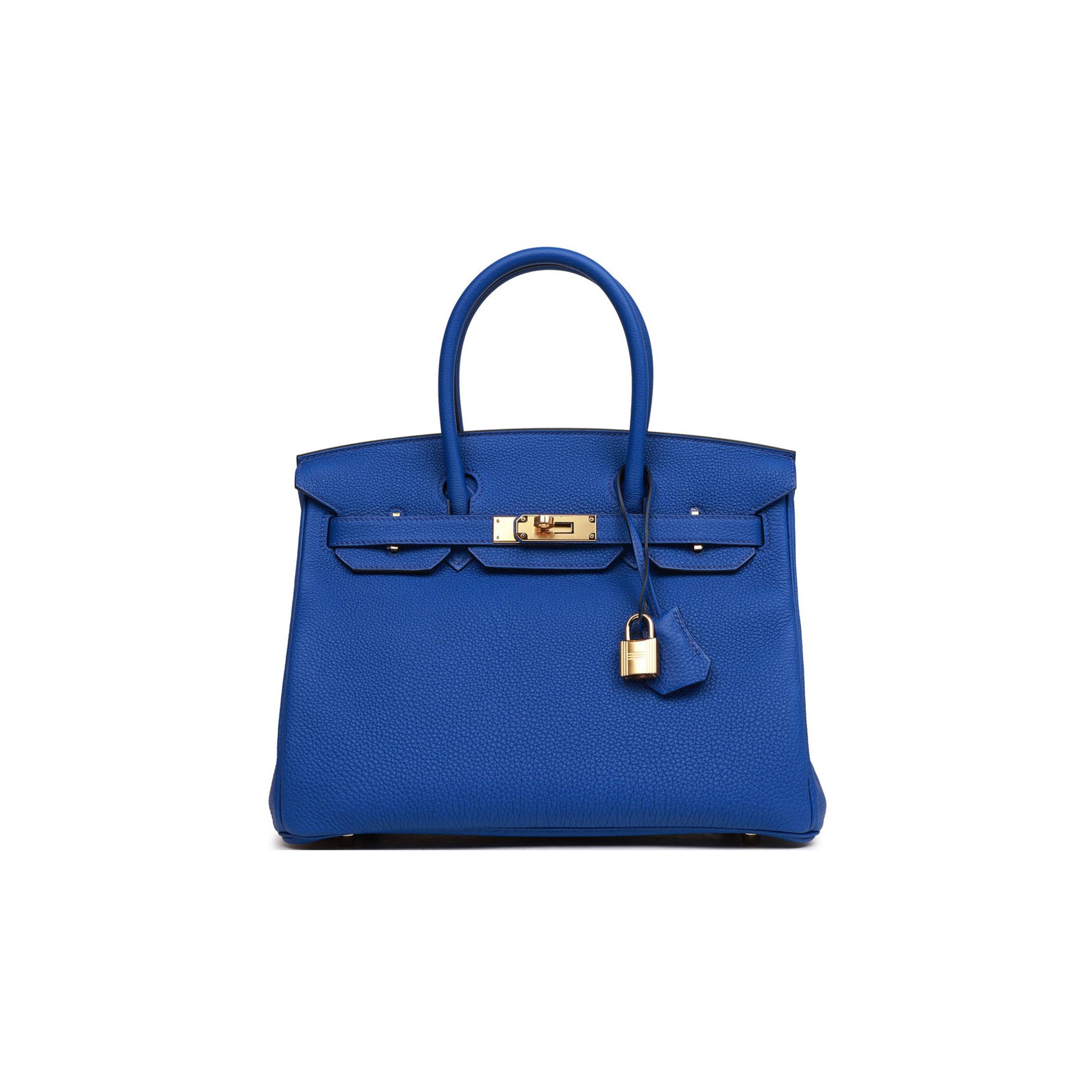 HERMES BIRKIN 30 BLEU ROYAL TOGO GOLD HARDWARE (30cm) HERMES BIRKIN 30 BLEU ROYAL TOGO GOLD HARDWARE (30cm)