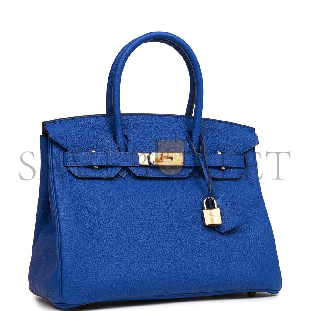HERMES BIRKIN 30 BLEU ROYAL TOGO GOLD HARDWARE (30cm) HERMES BIRKIN 30 BLEU ROYAL TOGO GOLD HARDWARE (30cm)